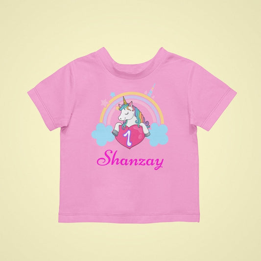 Custom Unicorn 1st Birthday Tshirt - Three2Tango Tees