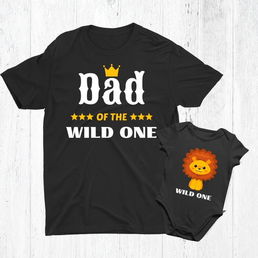 Dad of the wild one | Father & Son Matching T-shirts | Father's Day Gift - Three2Tango Tees