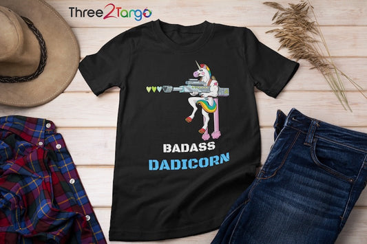 Daddicorn Dad T-shirt | Father's Day Gift - Three2Tango Tee's