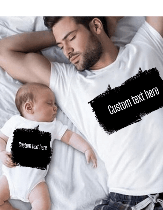 Design your own | Matching Father and Kid Outfit - Three2Tango Tees