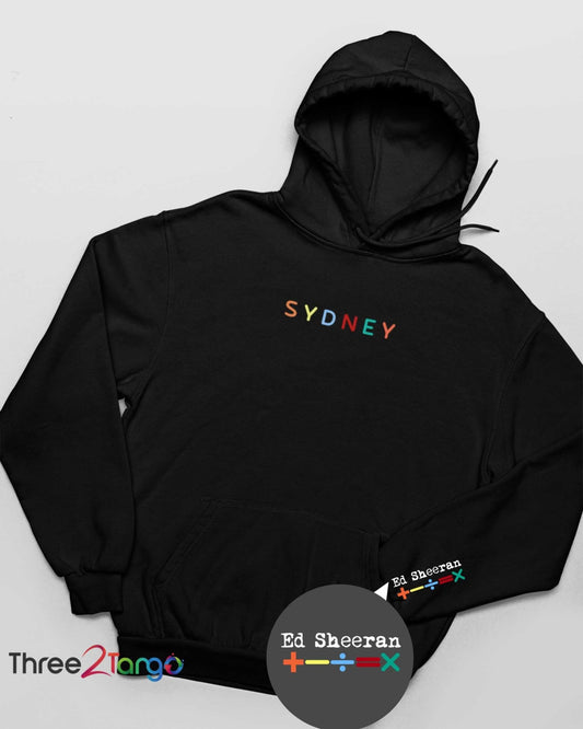 Ed Sheeran Hoodie, Australia 2023 Tour, City Names - Three2Tango Tee's