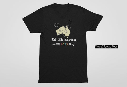 Ed Sheeran Mathematics Tour 2023 T-shirt, Kangaroo - Three2Tango Tees