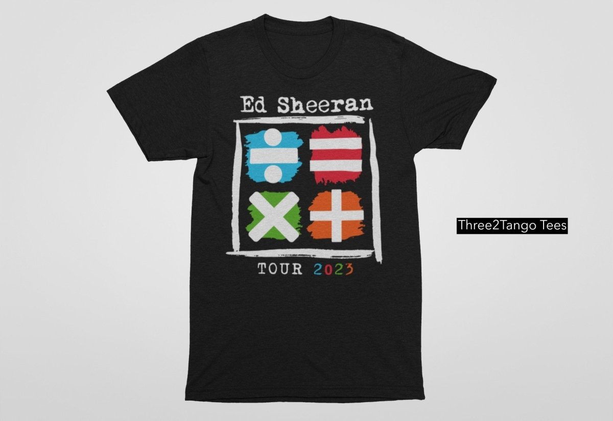 Ed Sheeran Mathematics Tour 2023 T-shirt, Math Signs - Three2Tango Tees