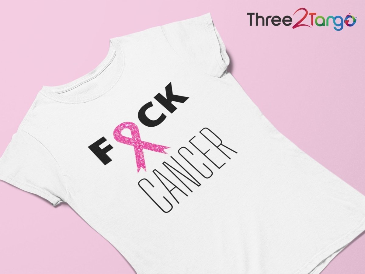 F*ck Cancer T-shirt | Breast Cancer Awareness Shirt - Three2Tango Tees