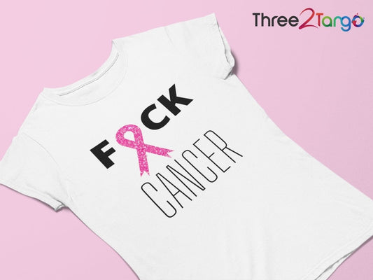 F*ck Cancer T-shirt | Breast Cancer Awareness Shirt - Three2Tango Tees
