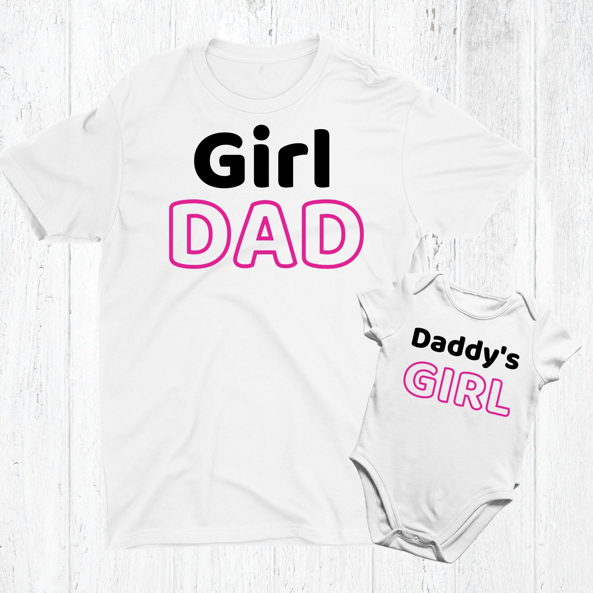 Girl Dad | Father & Daughter Matching T-shirts | Father's Day Gift - Three2Tango Tee's