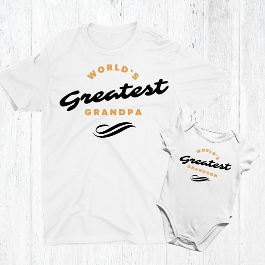 Grandpa & Baby Matching Set for Dad and Baby - Three2Tango Tees