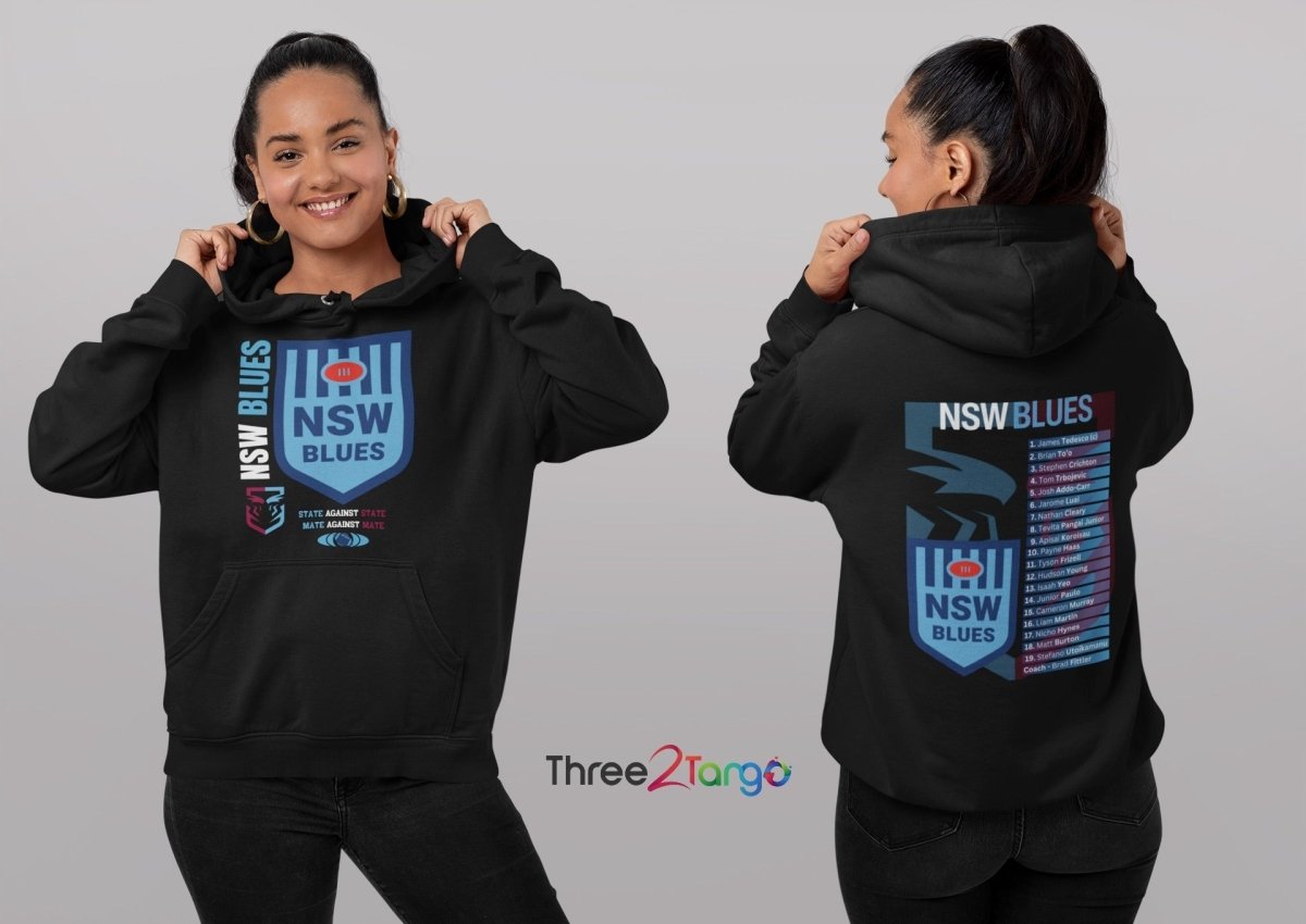 NSW Blues, State of Origin Hoodie - Three2Tango Tees