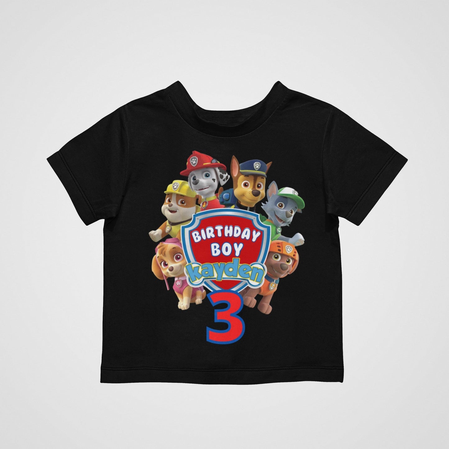 Personalized Paw Patrol Kids T-Shirt - Three2Tango Tee's