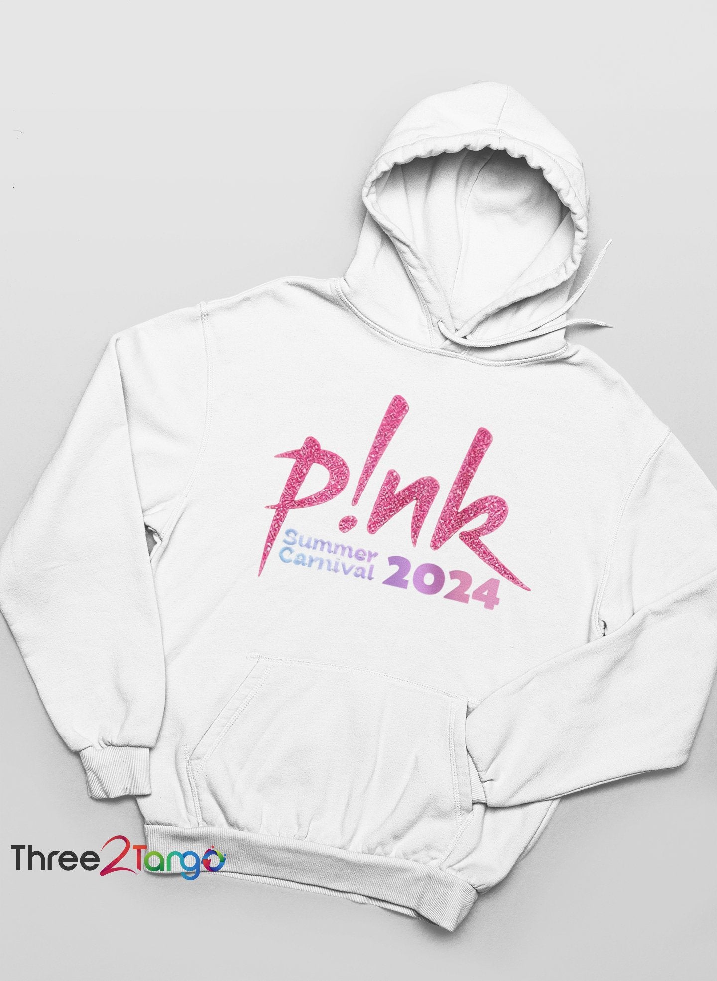 Pink Concert Hoodie - Summer Carnival 2024 Australia - Pink in the City - Three2Tango Tee's