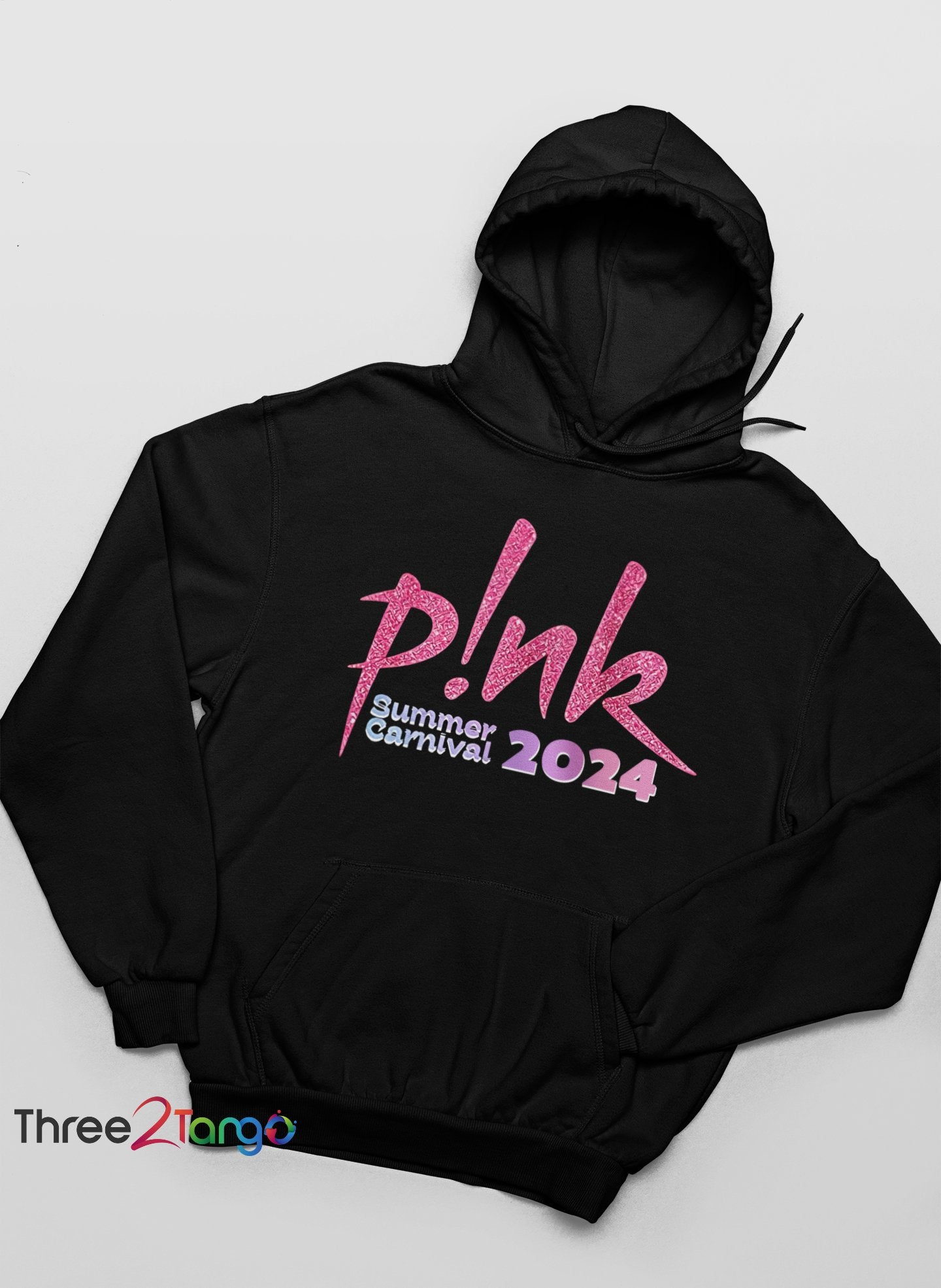 Pink Concert Hoodie - Summer Carnival 2024 Australia - Pink in the City - Three2Tango Tee's