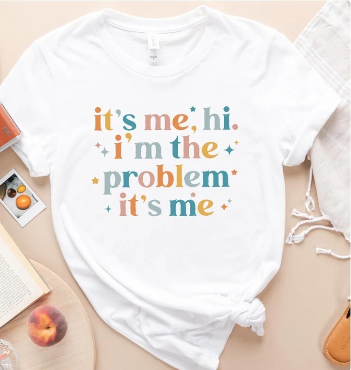 Pink Concert T-shirt - I'm the problem - Three2Tango Tee's