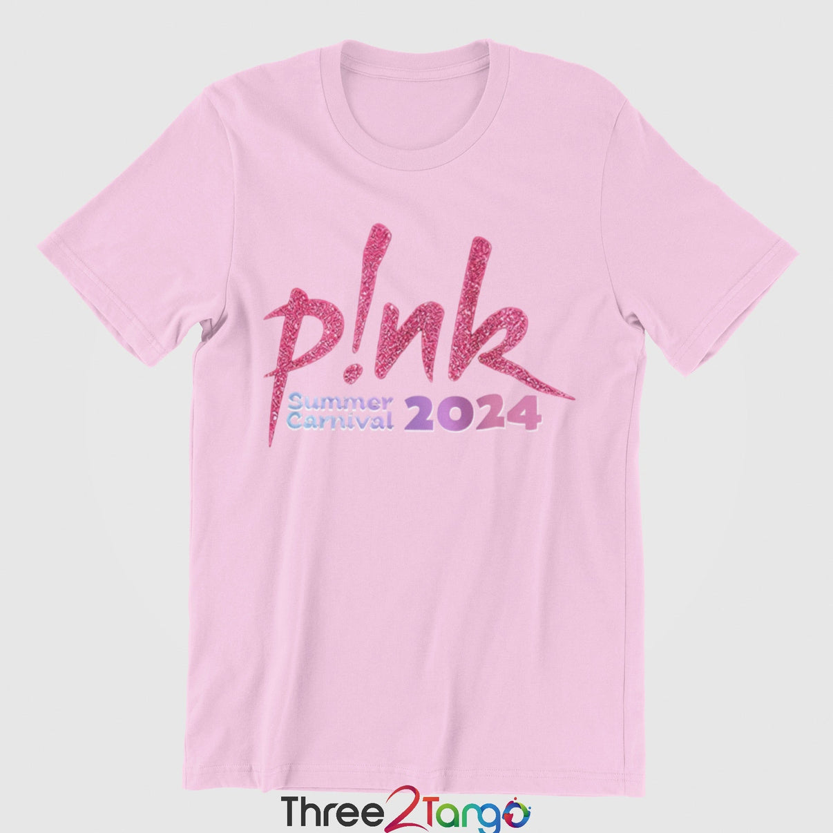 Pink Concert Tshirt Summer Carnival 2024 Australia Pink Tour Three2Tango Tee's