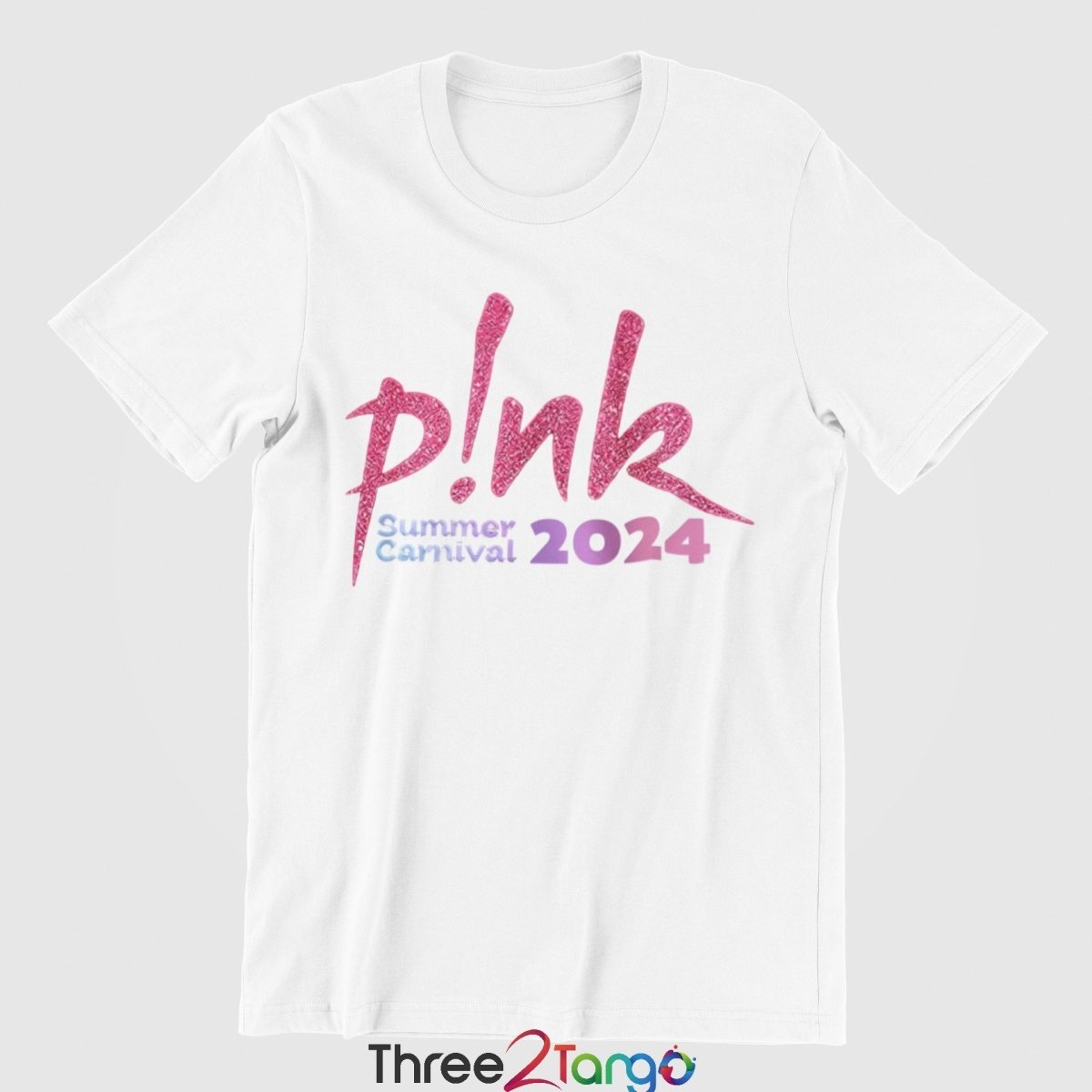 Pink Concert T-shirt - Summer Carnival 2024 Australia - Pink Tour - Three2Tango Tees