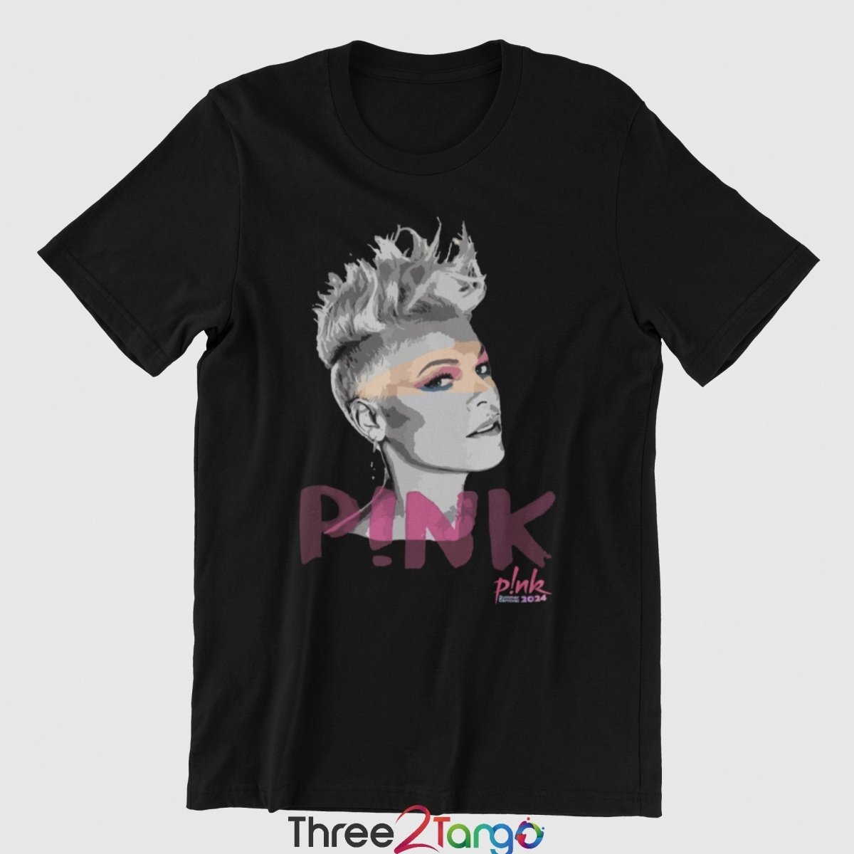 Pink Concert T-shirt - Summer Carnival 2024 Australia - Retro Pink - Three2Tango Tees