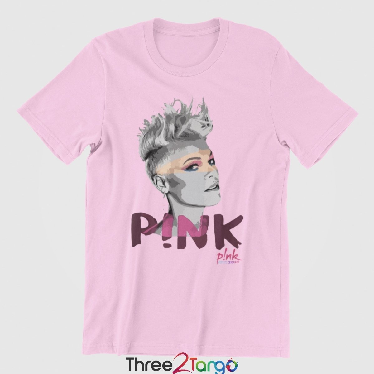 Pink Concert T-shirt - Summer Carnival 2024 Australia - Retro Pink - Three2Tango Tees