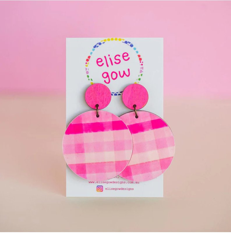 Pink Pop - Handmade Earrings - Made in AU - Three2Tango Tee's