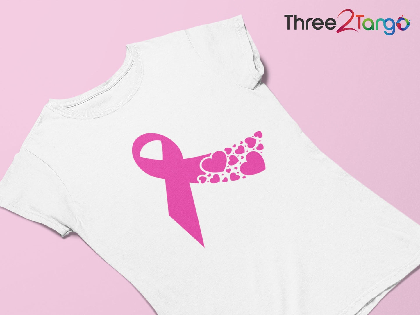 Pink Ribbon Cancer T-shirt | Breast Cancer Awareness Shirt - Three2Tango Tee's