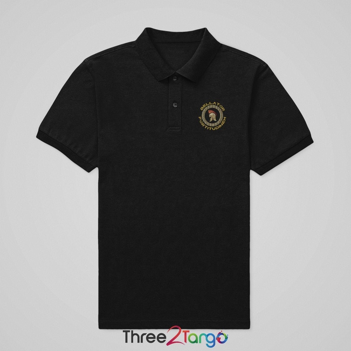 Polo Shirt - Bellator Fortitudinem Emblem - Three2Tango Tees