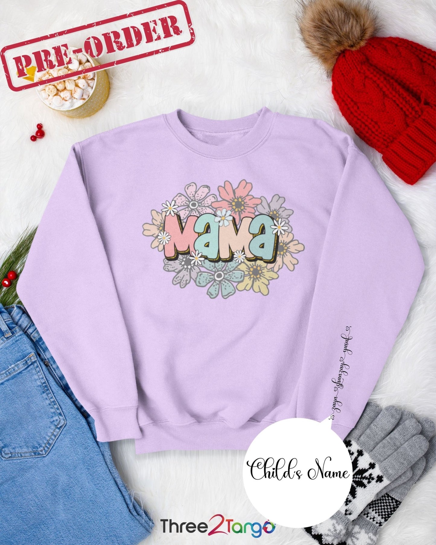 Retro Mama Sweatshirt and Hoodie| Mother's Day Pre-Order - Three2Tango Tee's