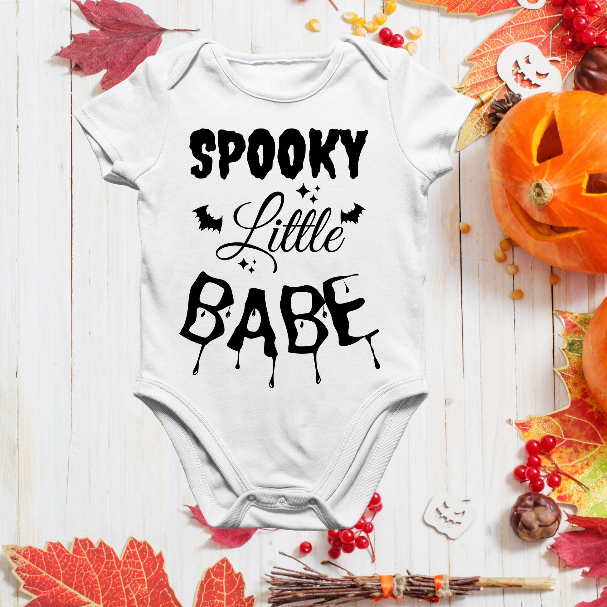 Spooky Babe Halloween Baby Bodysuit - Three2Tango Tee's