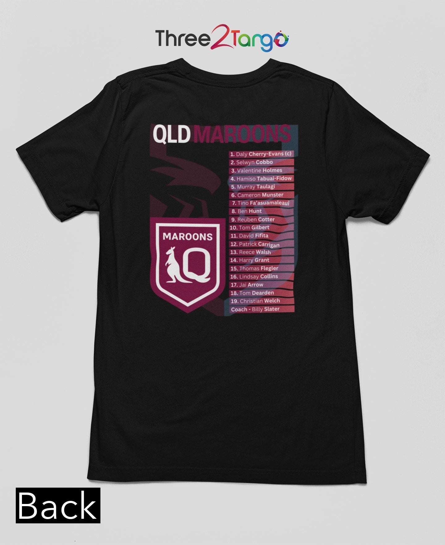 State of Origin Champions 2023 - QLD Maroons T-shirt - Three2Tango Tee's