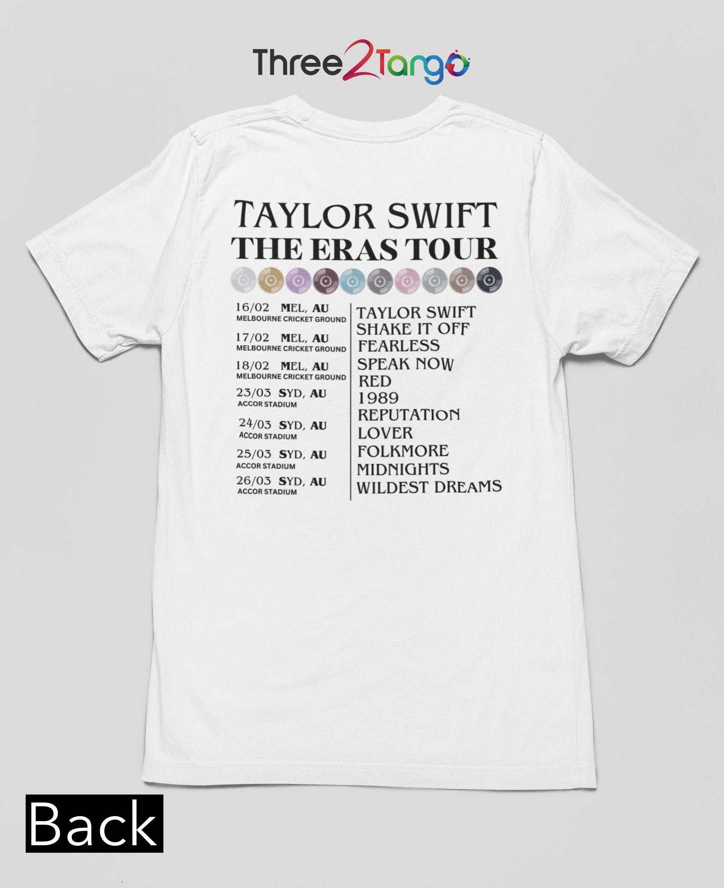 Taylor Swift Concert Tshirt Swiftie Magic Three2Tango Tee