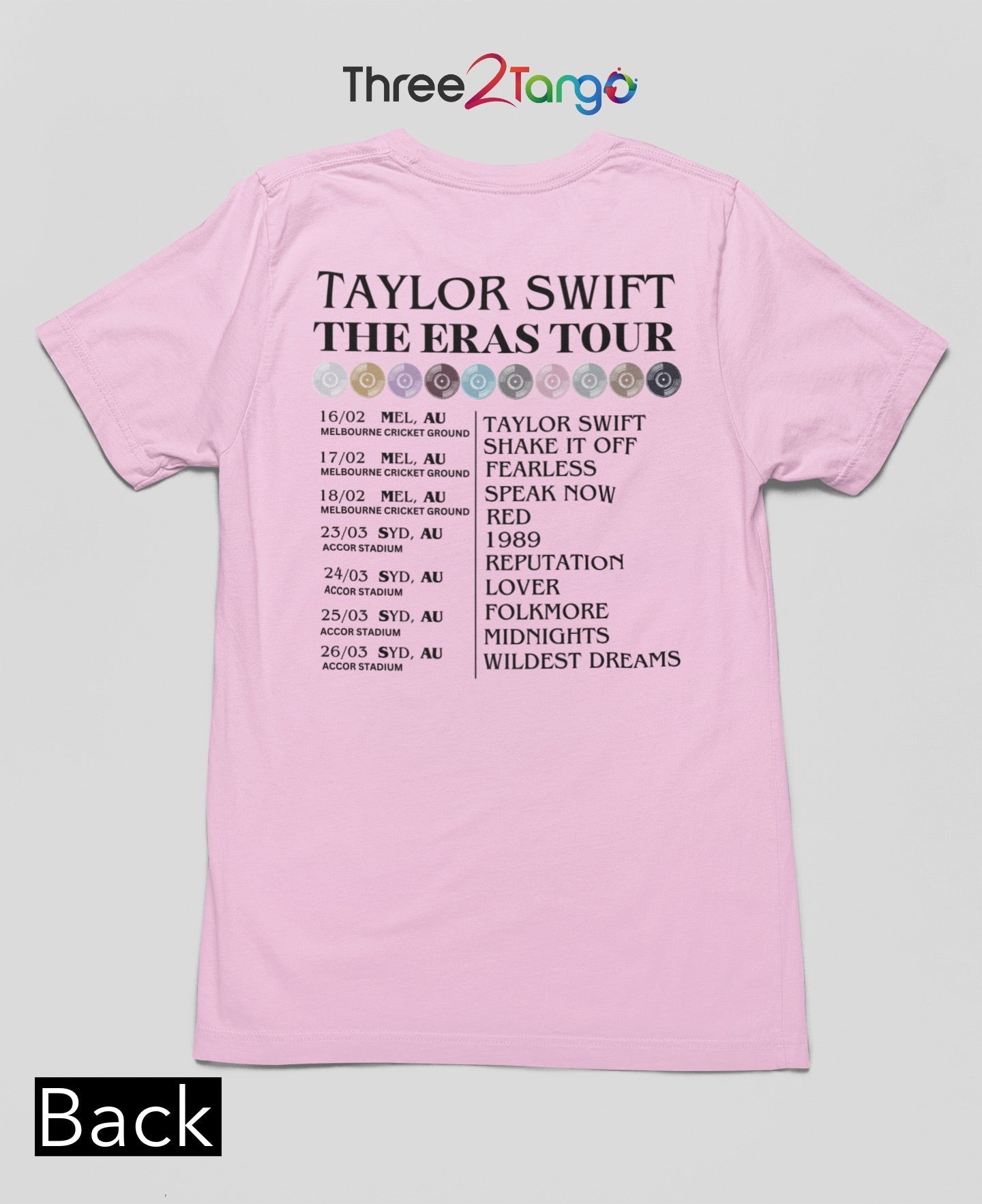 Taylor Swift - The Eras Tour Australia - Three2Tango Tee's