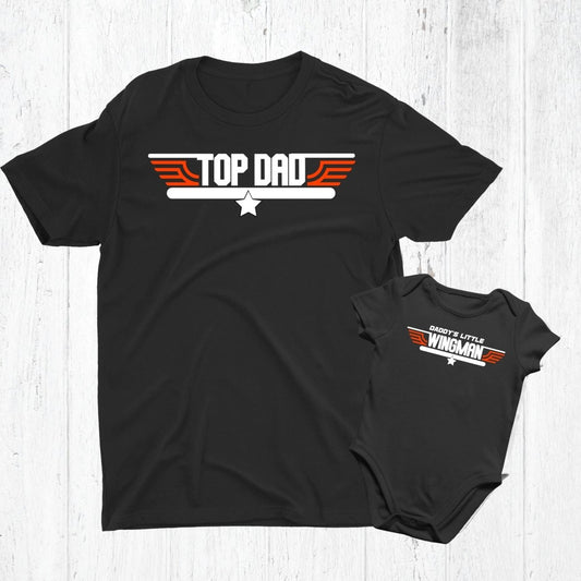Top Dad Matching Set for Dad and Baby - Three2Tango Tees