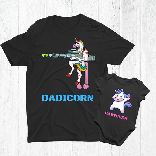 Unicorn Dad | Father & Son Matching T-shirts | Father's Day Gift - Three2Tango Tees