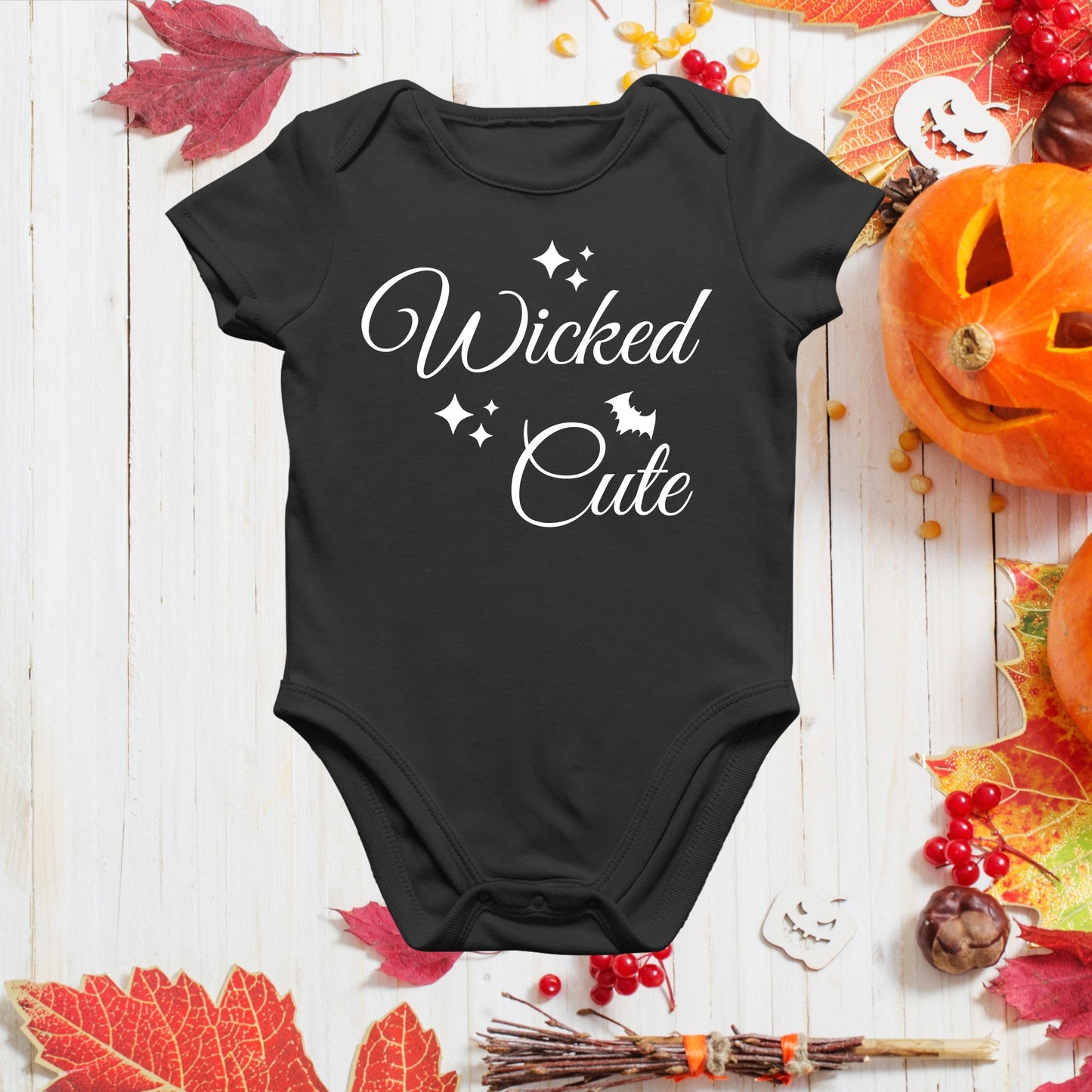 Wickedly Cute Halloween Baby Bodysuit - Three2Tango Tee's
